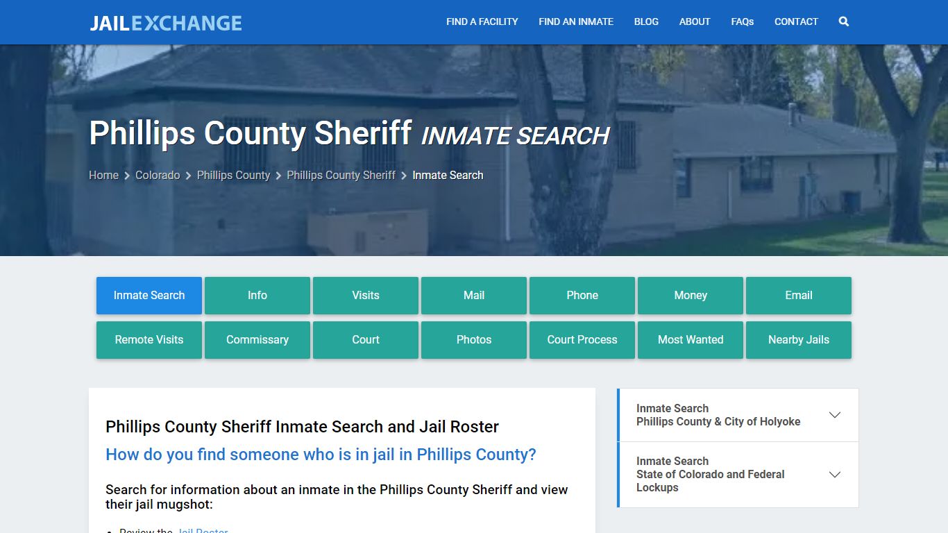 Phillips County Sheriff Inmate Search - Jail Exchange